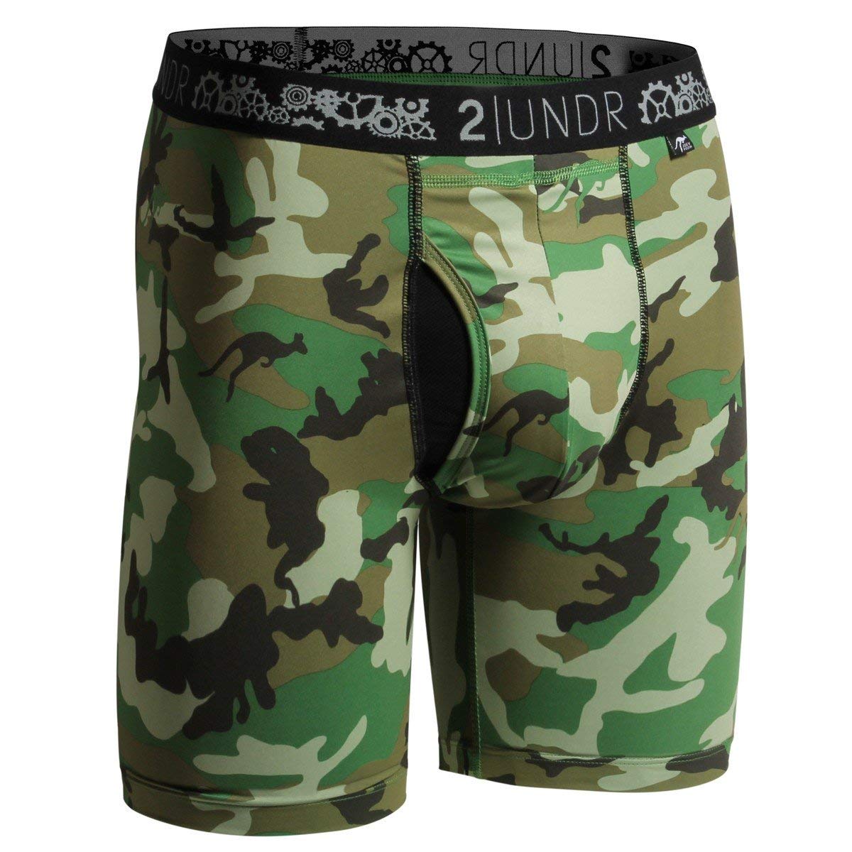 Mens Gear Shift Performance 9" Boxer Long Leg Underwear