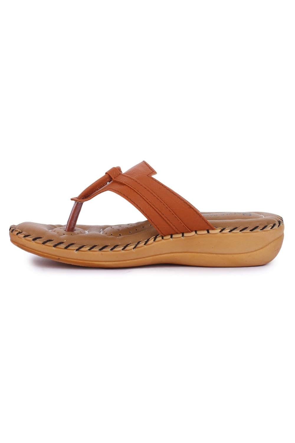 style panda a-123, tan doctor sole comfortable slippers for women