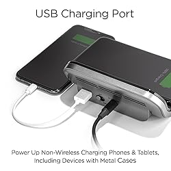 iHome Wireless Charger with Alarm Clock and USB