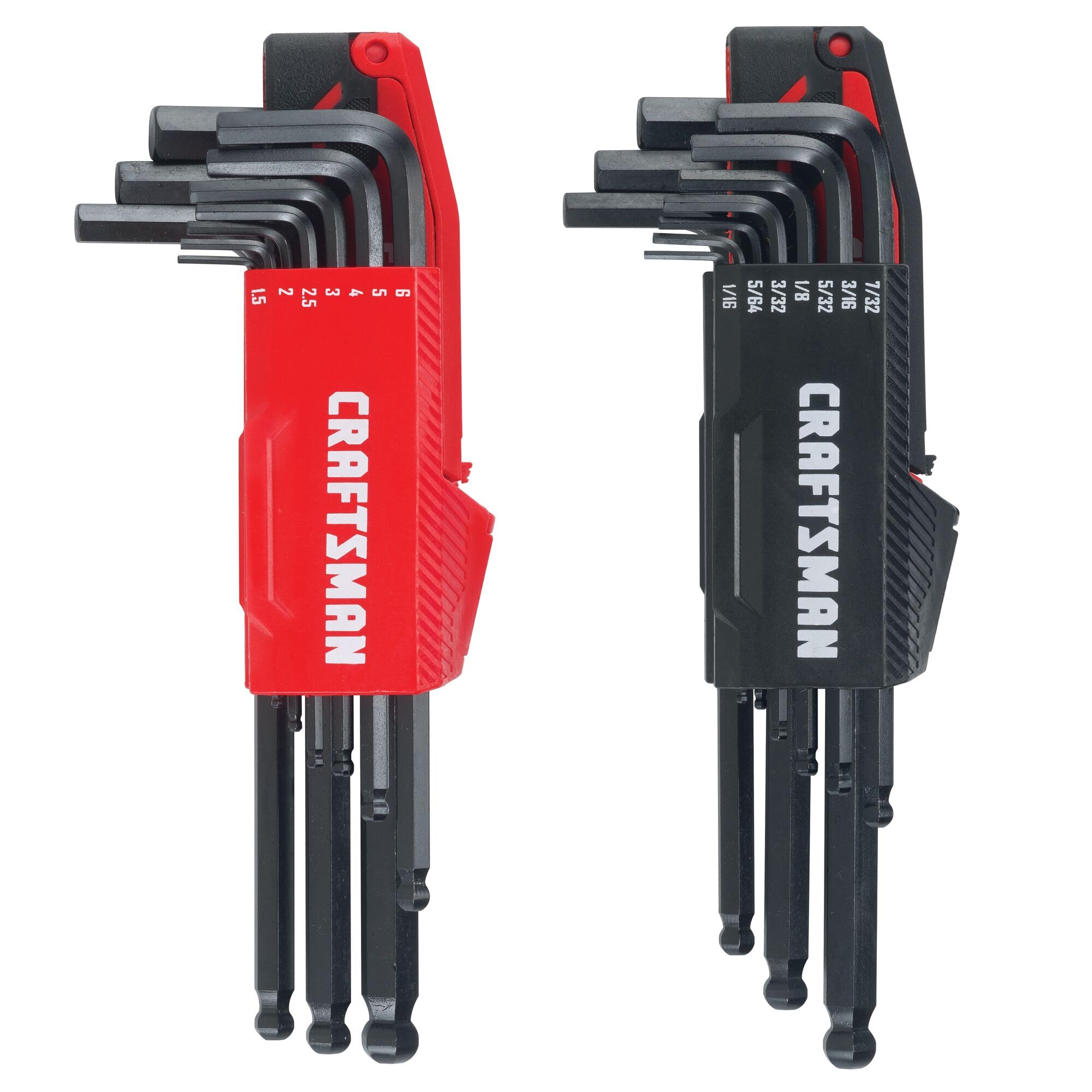CRAFTSMAN Hex Key Set, Metric/SAE Set, 20-Piece (CMHT26020), Black — image 1