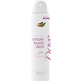 Dove Whole Body Deo Alcohol Free Deodorant Spray for Women Gardenia Breeze 4 oz
