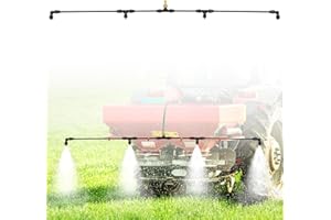 WUDIALIEN 4 Nozzles Sprayer Boom Wand with 3/8 Inch Brass Barb, Sprayer Wand, Switchable 2 Nozzle Pattern, Lightweight, Up To 55.1 Inches Long, Sprayer wand, Suitable For Watering Large Areas In Gardens, Farms