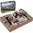 lovlaugh WW2 Military Base Bunker Trench Building Blocks (1350 Pcs) Including Fortresses, Anti-Aircraft Guns, Treatment Room，
