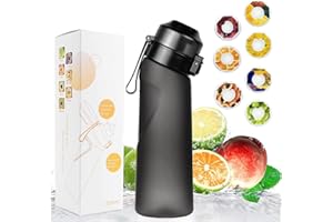Sports Air Water Bottle BPA Free Starter up Set Drinking Bottles,650ML Fruit Fragrance Water Bottle,with 7 Flavour pods%0 Sug