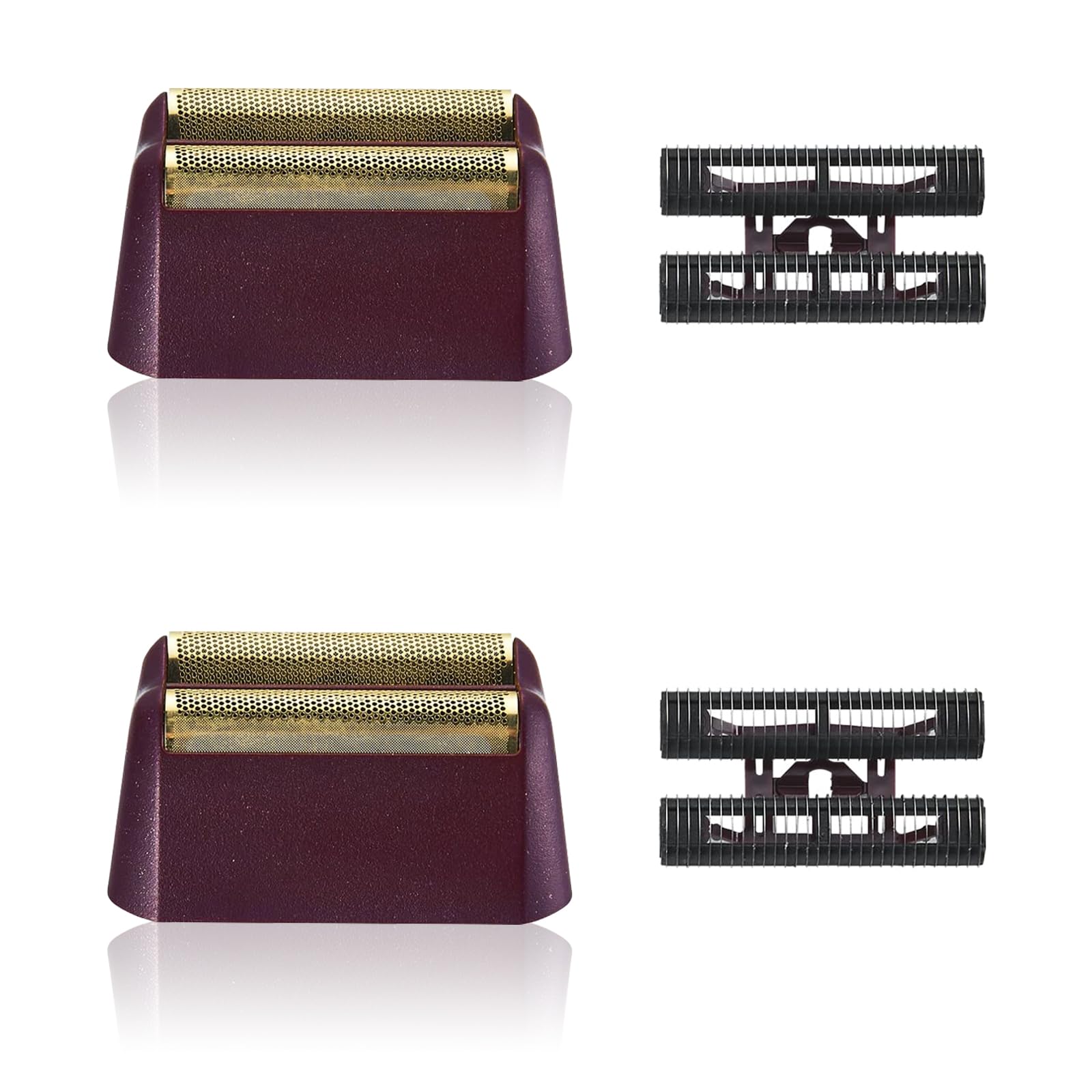 Shaver Replacement Foil and Cutter Bar Assembly Compatible with wahl Shaver Foil 7031 for Wahl Professional 5-Star Series Shaver/Shaper #8061 (Red-2 Count)