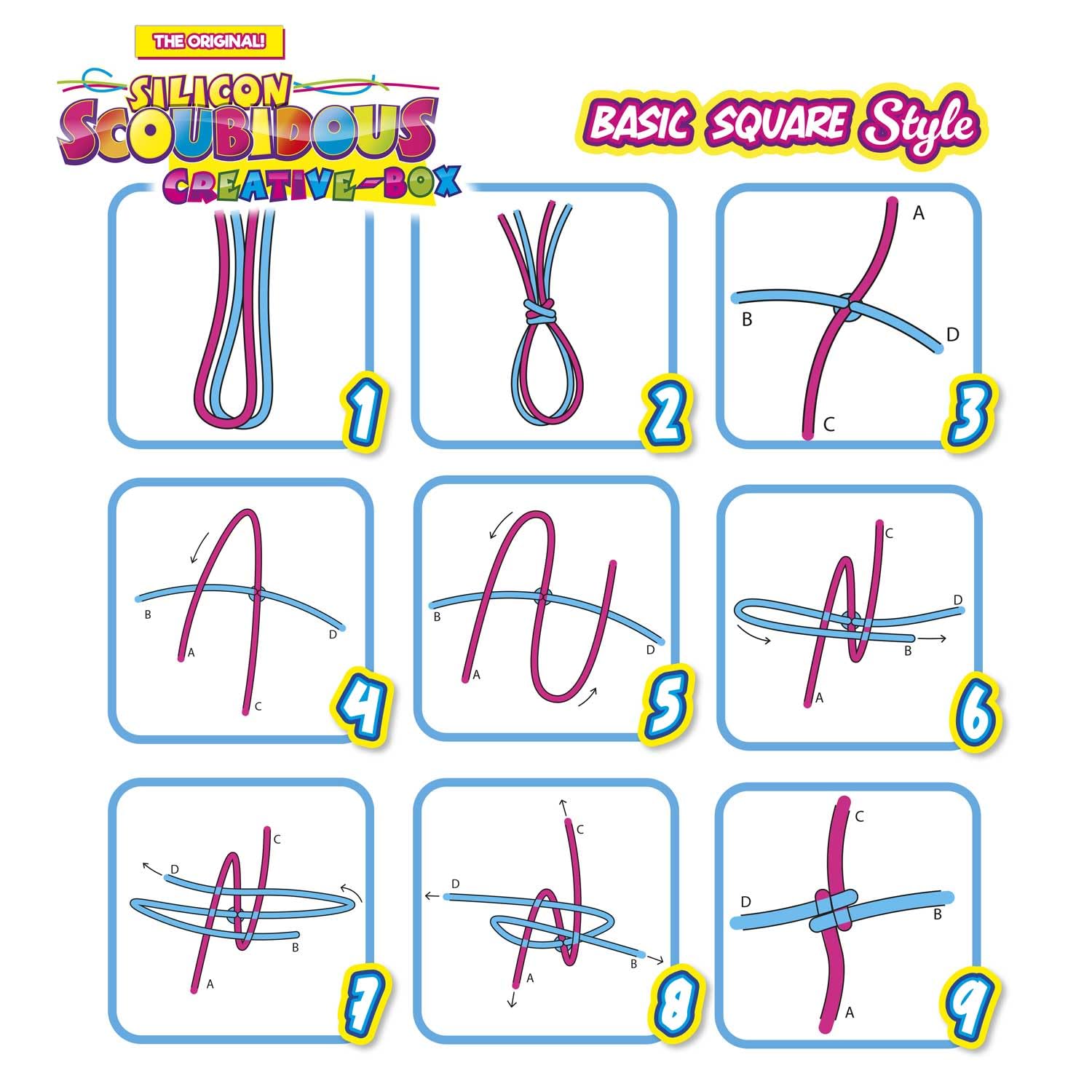 CRAZE SCOUBIDOU Bänder Kreativ Box – 36 Silikon Skubidubänder inkl. 30+ Anhängsel & Perlen – Scoubidou Bänder Glitzer, Neon & Candy – Kinder Bastelset, Creative Box, 36 Farben 5