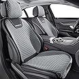 YFeb-LApr Front seat Cover for BMW X1 X2 X3 X4 X5 X6 X7 Breathable Seat Cushions Comfortable Seat Protectors 2 Seats (Type1 Grey)