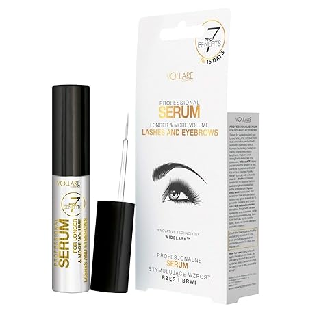 VOLLARE Cosmetics Wimpernserum - NEUE TECHNOLOGIE (Eyelashserum Augenbrauenserum Wimpernverlängerung) Füllmenge: 9ml