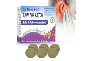 GROCERYCENTRE Tinnitus Relief for Ringing Ears, Tinnitus Relief Patches Relieve Ear Ringing & Reduce Ear Noise, 50PCS Tinnitus Trêatment Patches with Natural Herbal Ingredients