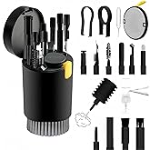 20-in-1 Laptop Phone Screen Earbud Cleaning Kit, Keyboard Cleaner Kit | Keyboard Cleaning Kit with Electronic Cleaning Brush Spray for Airpods Pro,iPad,iPhone Pro,Camera,Computer Cleaning (Black)