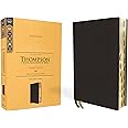 KJV, Thompson Chain-Reference Bible, Large Print, Genuine Leather, Cowhide, Black, Red Letter, Thumb Indexed, Comfort Print