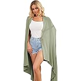 Eiaayer Tencel Cashmere Shawl Wraps for Women,Pashmina Stole Airplane Travel Wool Scarf Blanket Wrap Lightweight UPF 50+