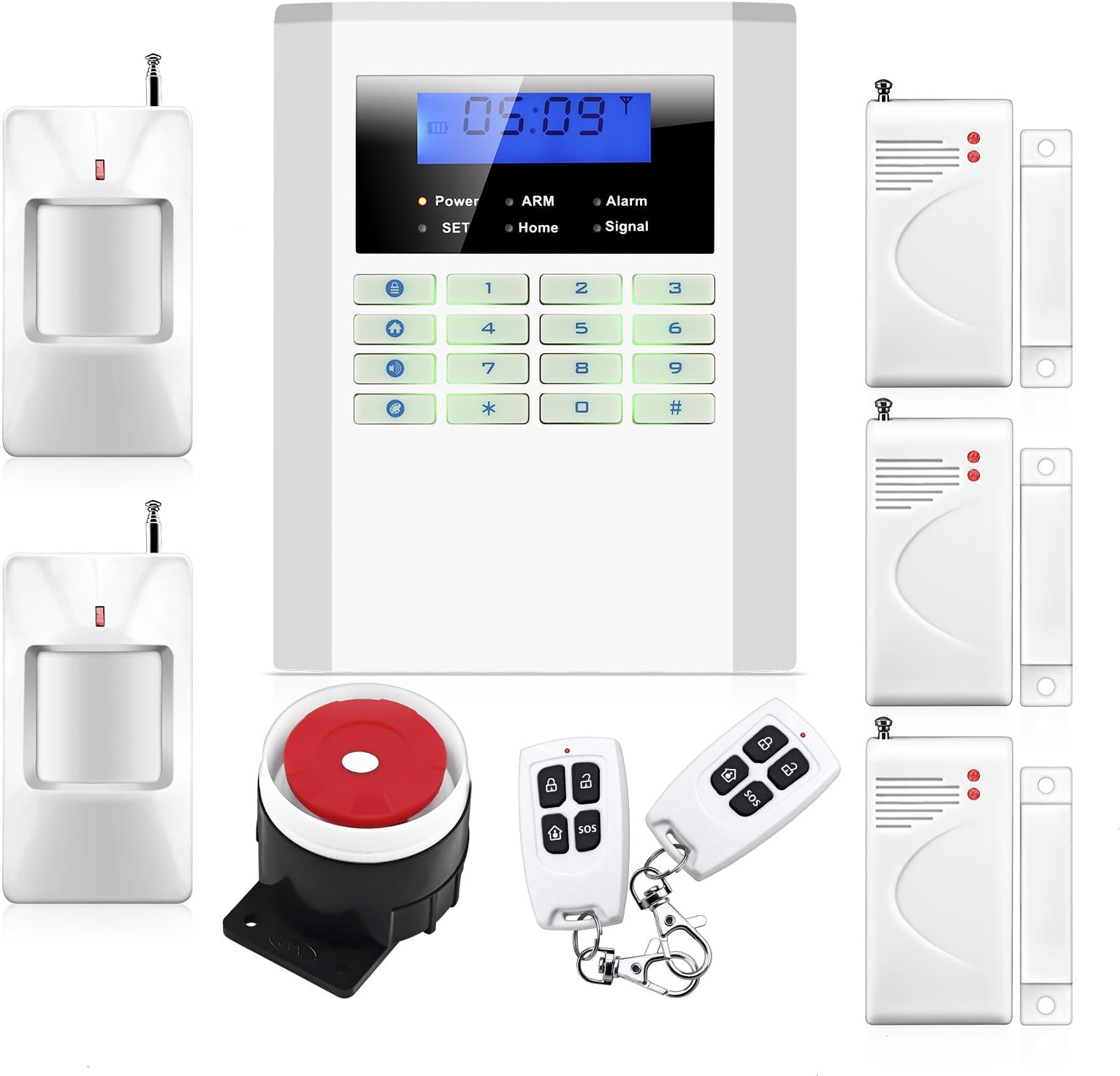 Wireless Quad-band GSM SMS Alert Security Door Gate Motion Burglar Alarm System Kit