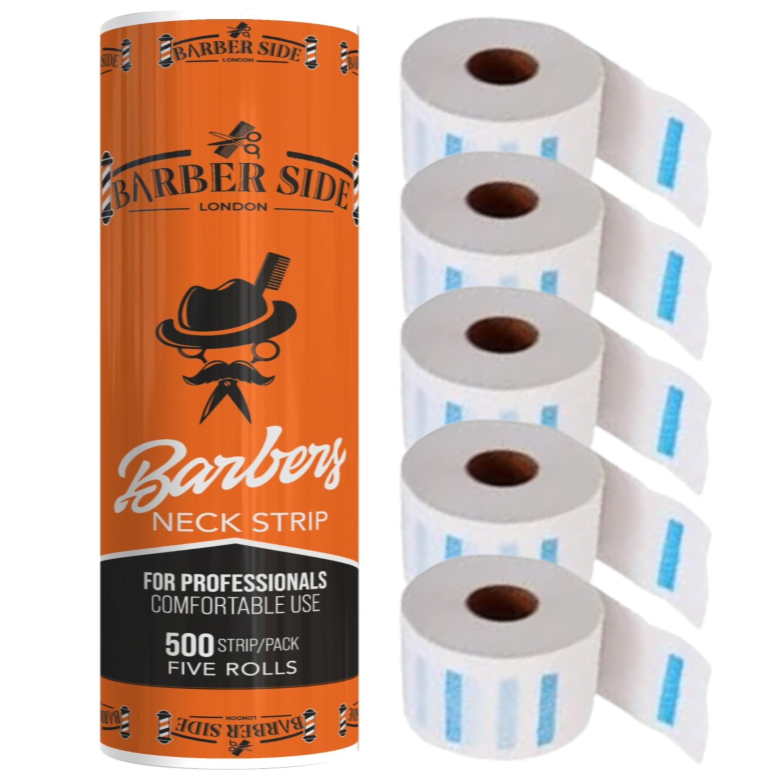 ican Barber Side London Neck Strip Rolls 5 Rolls Pack