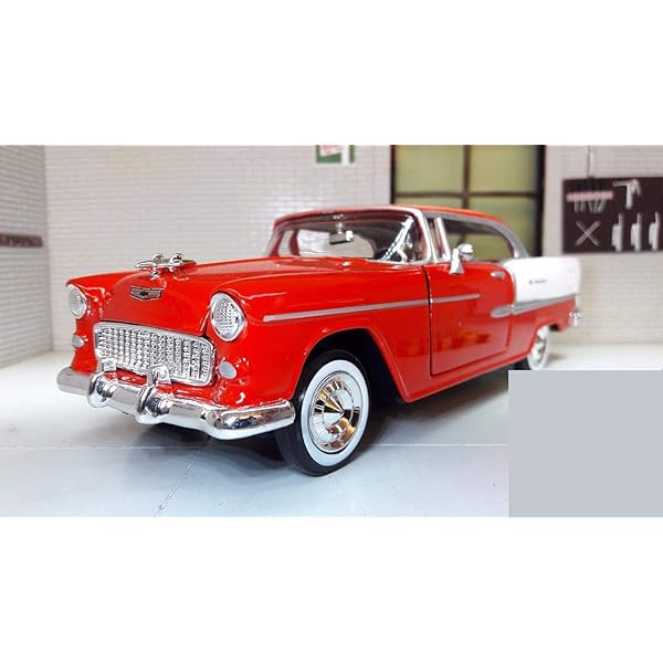1955 chevy bel air coupe diecast replica