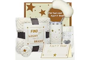 LYHOME Gift Basket for Women,Unique Birthday Gifts for Women, Best Friend Birthday Gifts Encouraging Care Package for Recovery,Cozy Blanket & Self-Care Essentials