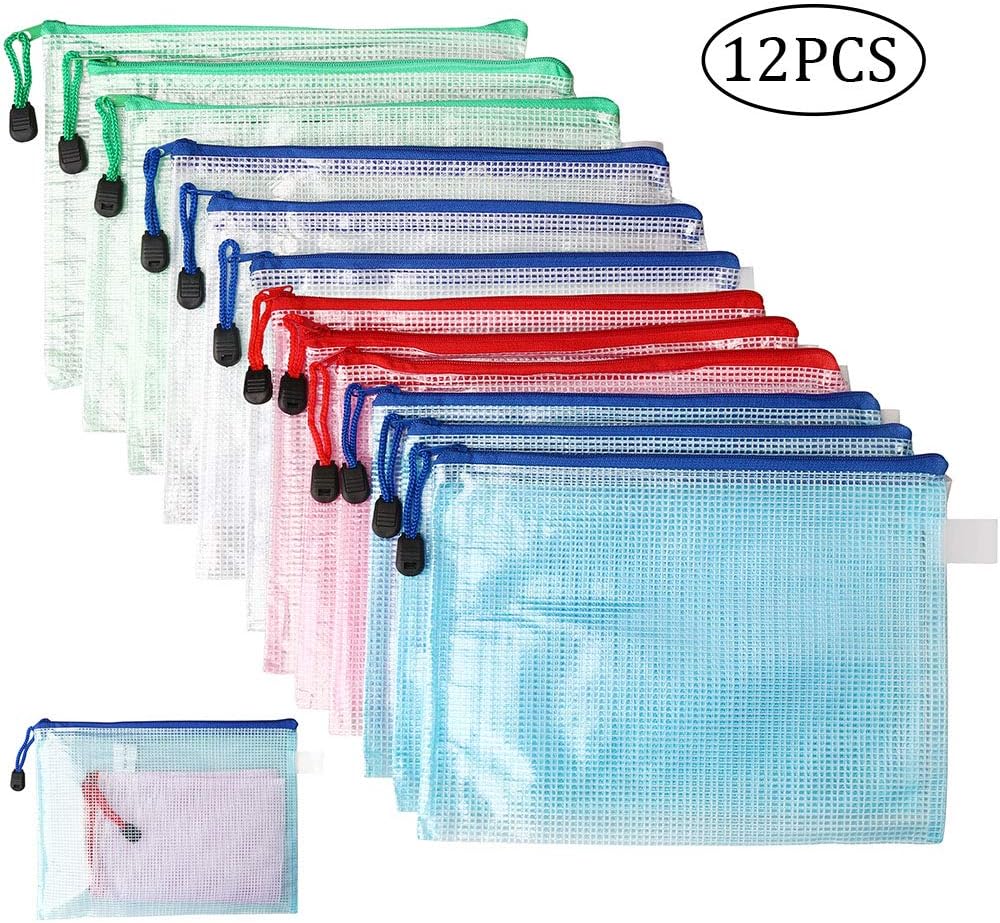 Zhiye A5 Plastic Wallets, A5 Document Folders, Ziplock Bags, Files