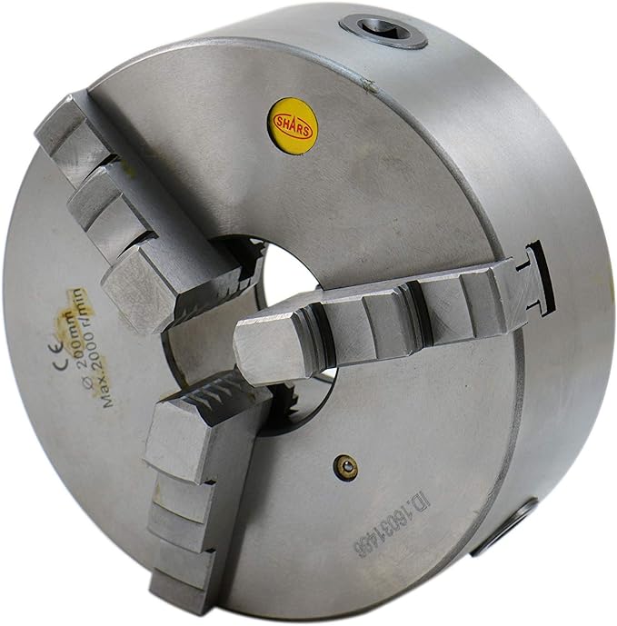 SHARS 8" 3 JAW SELF CENTERING SCROLL LATHE CHUCKS SOLID JAWS 2025412 R[