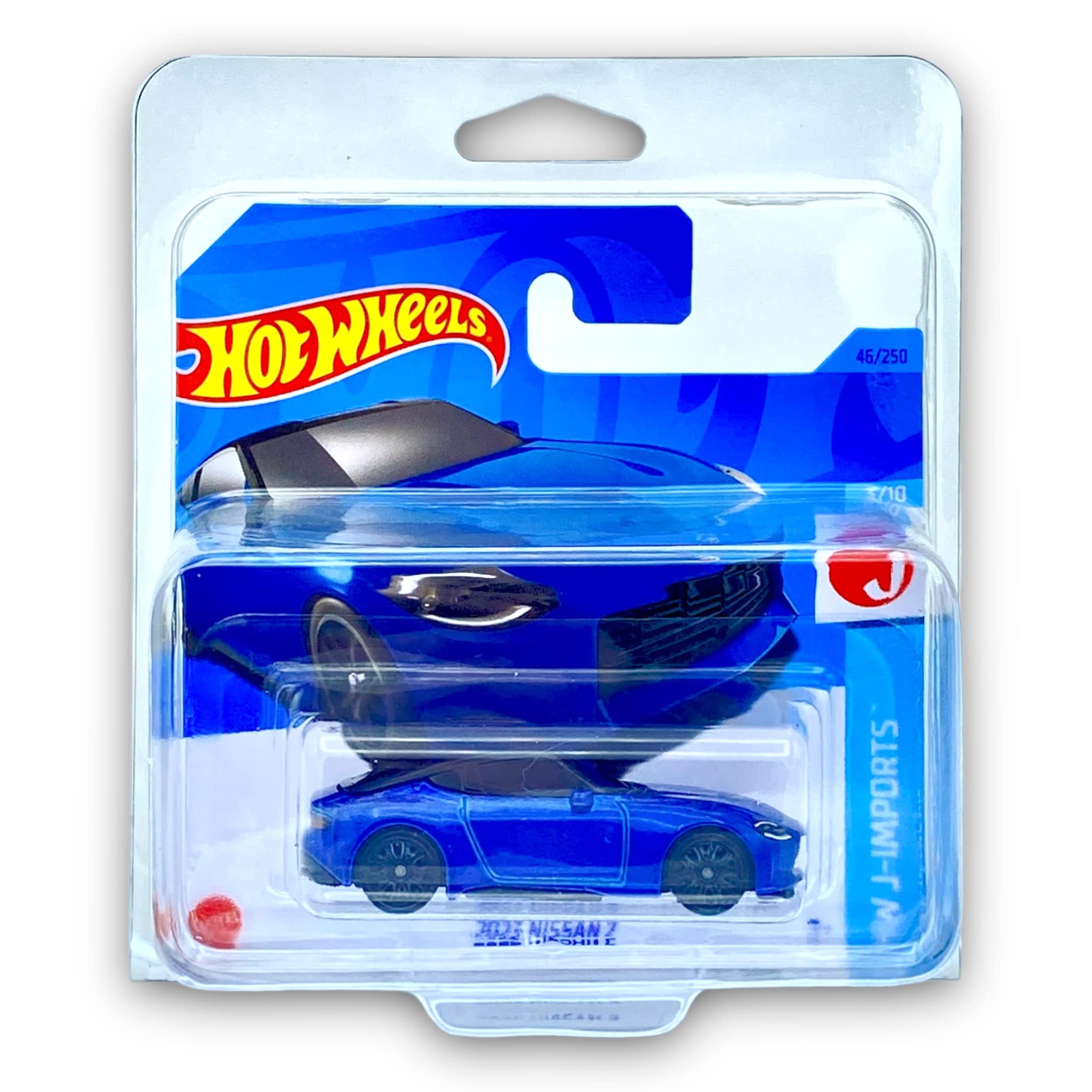 Hot Wheels 2023 Nissan Z (Blue) 3/10 HW J-Imports 2023-46/250 (Short Card) - COMES IN A KLAS CAR KEEPER PROTECTIVE COLLECTORS CASE - HKJ11