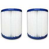 Nispira Pool Filter Replacement for Bestway Flowclear Type I Cartridge Pool Filter(110-120V) 58093E-CASE 330 Gal. | Pack of 2