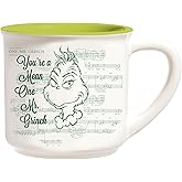 Department 56 Dr. Seuss Mr. Grinch You're a Mean One Song Coffee Mug, 18 Ounce, Multicolor