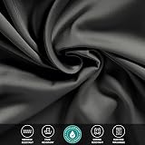 Pamposh Satin Silk Pillowcases 2 Pack Standard Size Charcoal 50x75 cm view 5
