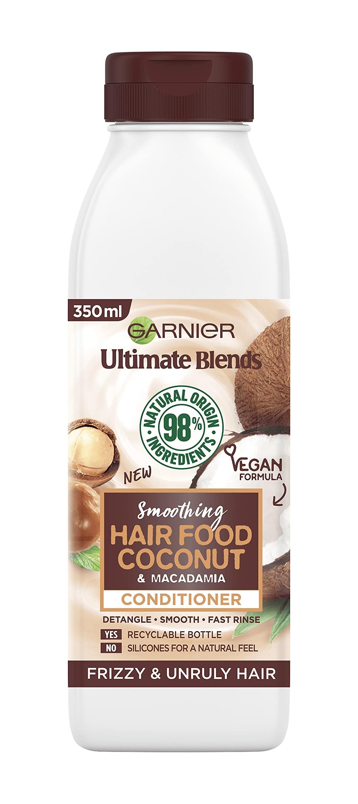 Garnier Ultimate Blends Coconut Conditioner for Frizzy Hair, 350ml