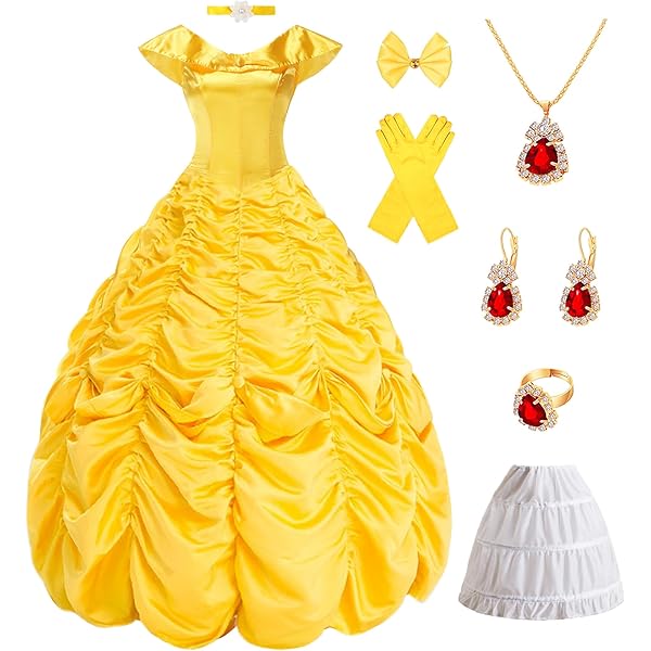 open lace back dress Amazon.com: Belle Adult Women's costume Cosplay Princess Party Dress Ball Gown  Outfit : Clothing, Shoes & Jewelry