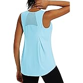 TACVASEN Women's Workout Tops Lightweight Racerback Sleeveless Breathable Shirts Athletic Running Yoga Gym Tanks for Women