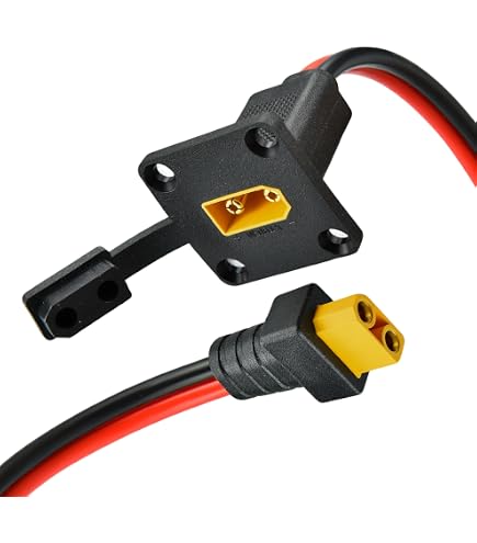 Amazon.com: CERRXIAN 1ft 10AWG XT90 Male to Female Mount Panel