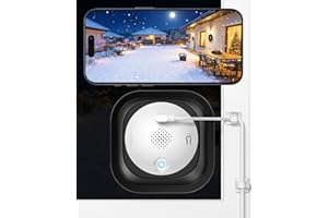 SYMYNELEC Window Cameras for Home Security: Indoor Camera for Outdoor Monitoring with 2K Full Color Night Vision Motion Human