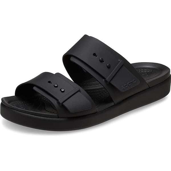 Amazon.com | Crocs Women's Brooklyn Backstrap Low Sandals, Black