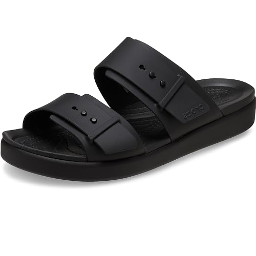 Crocs Women Sandal,Brooklyn Buckle Low,Black,4 UK Women