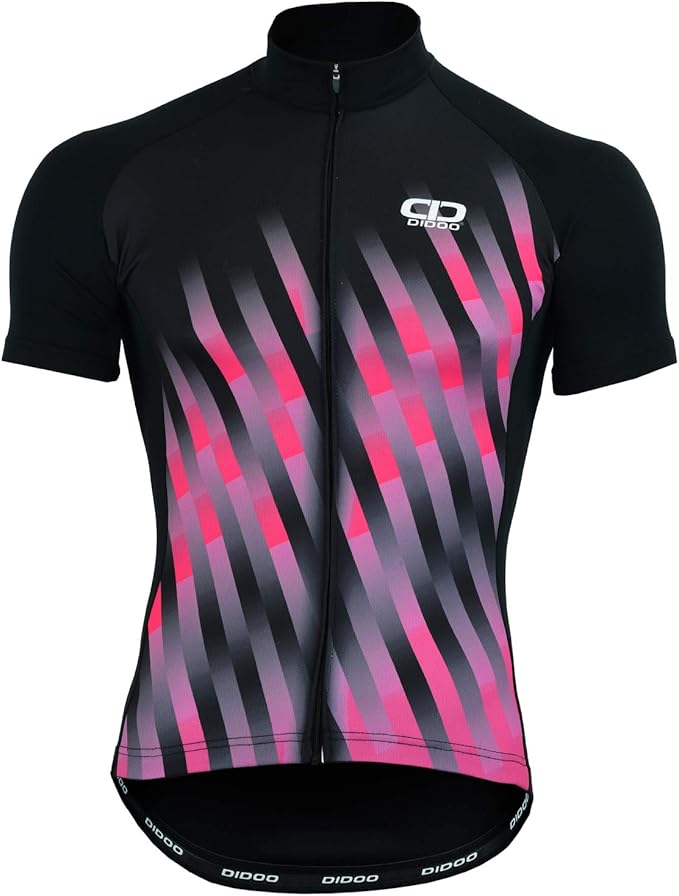 Didoo Women's Cycling Jersey Tops Ladies Cycle ShortSleeve Full Zipper Moisture Wicking Quick