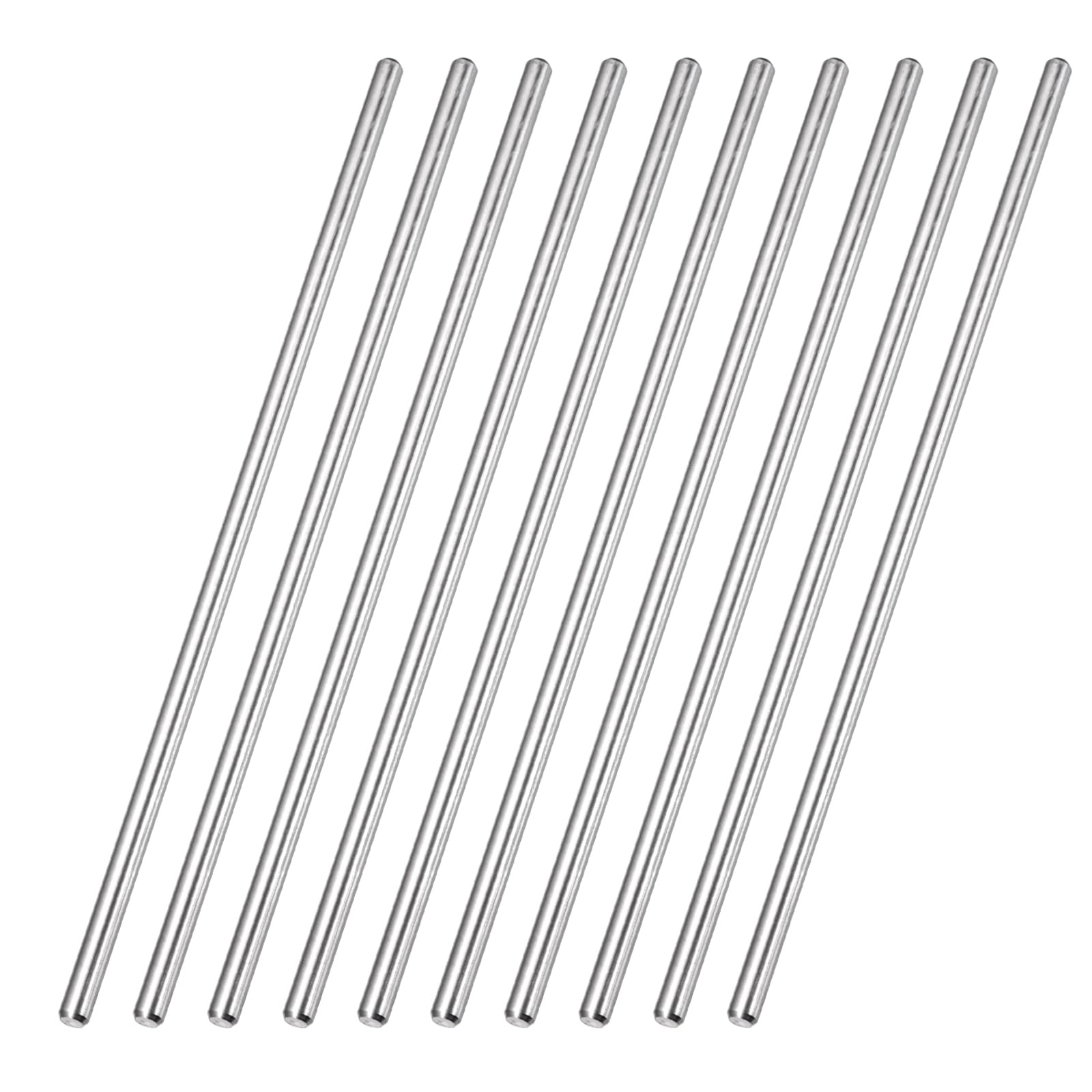 sourcing map 10 Pack RC Wheel Axle Pin, 5x100mm Steel Hex Wheel Hub Nut Pin Replacement for DIY RC Car Truck Boat Helicopter Model Part, Silver