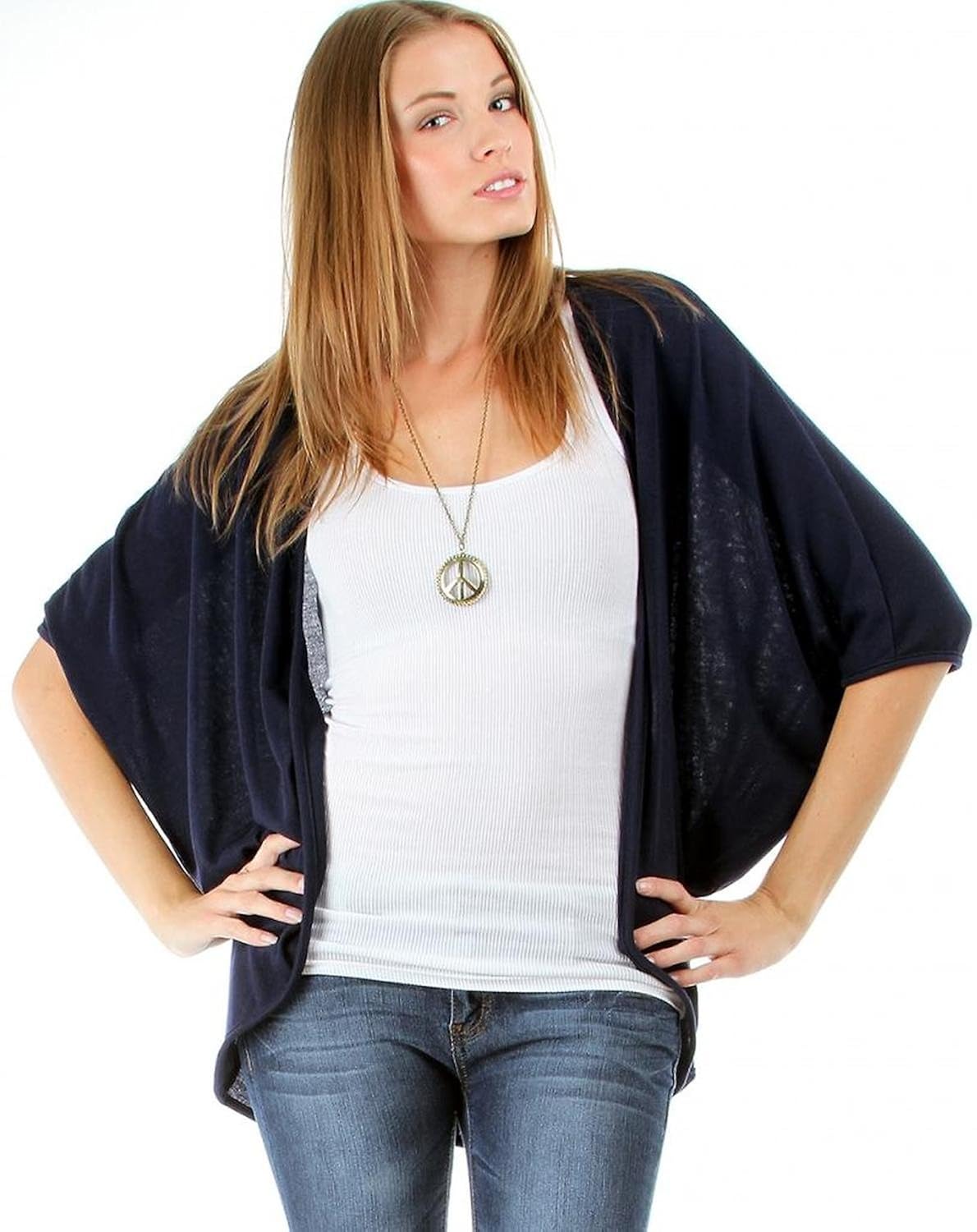 short sleeve cocoon cardigan