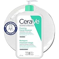 CeraVe Foaming Face Wash, Gentle Face Cleanser for Men & Women with Hyaluronic Acid, Niacinamide, Ceramides. Makeup Remover f