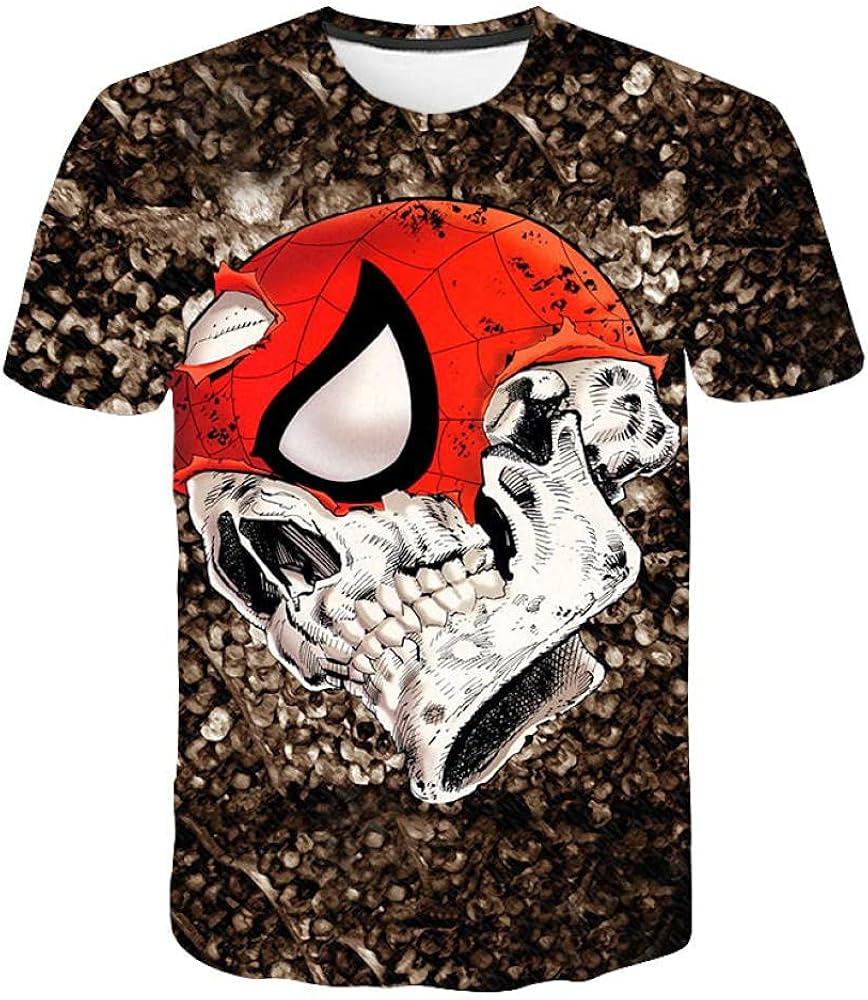 T Shirt 3D Printed Punk Rock Mens T-Shirt O-Neck Hip Hop: Amazon.co.uk