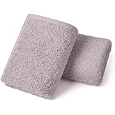 REDKISS 2-Pack Luxury Hand Towels, 16x32 Inch 450 GSM 100% Cotton, Purple Quick-Dry Bathroom & Kitchen Towels, Super Soft and Highly Absorbent