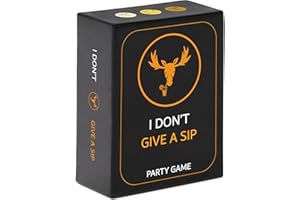 I DON'T GIVE A SIP - The Most Entertaining Drinking Game - Party Cards That Will Get You Drunk Or Do Things - Fun Adult Board Game Night - Bachelor Bachelorette Couple Laugh Tipsy Birthday Gift