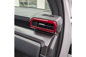 BORUIEN Dark Red Dashboard Air Vent Outlet Cover for Toyota Tacoma 2024 2025 and 4Runner 2025 Interior Accessories Center Console Side Frame Decor Trim Cover (Dark Red, Air Vent Cover)