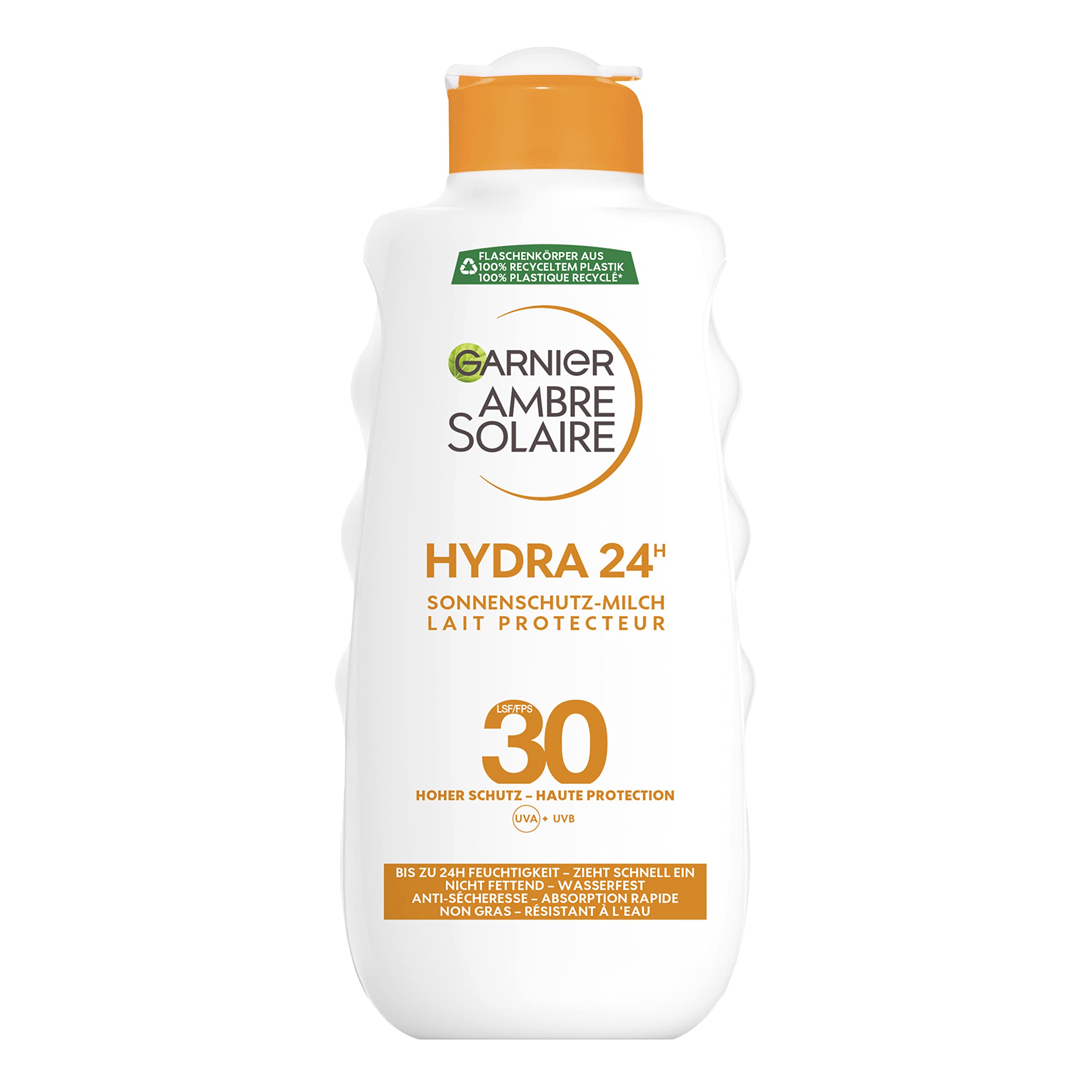 Garnier Ambre Solaire Sun Protection Milk SPF 30 Moisturising Sun Cream with Shea Butter (1 x 200 ml)
