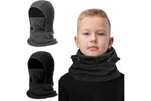 Fogrime 2 Pack Kids Balaclava Face Mask for Boys Girls,Windproof Winter Hat Ski Mask for Cold Weather Face Warmer for Skiing