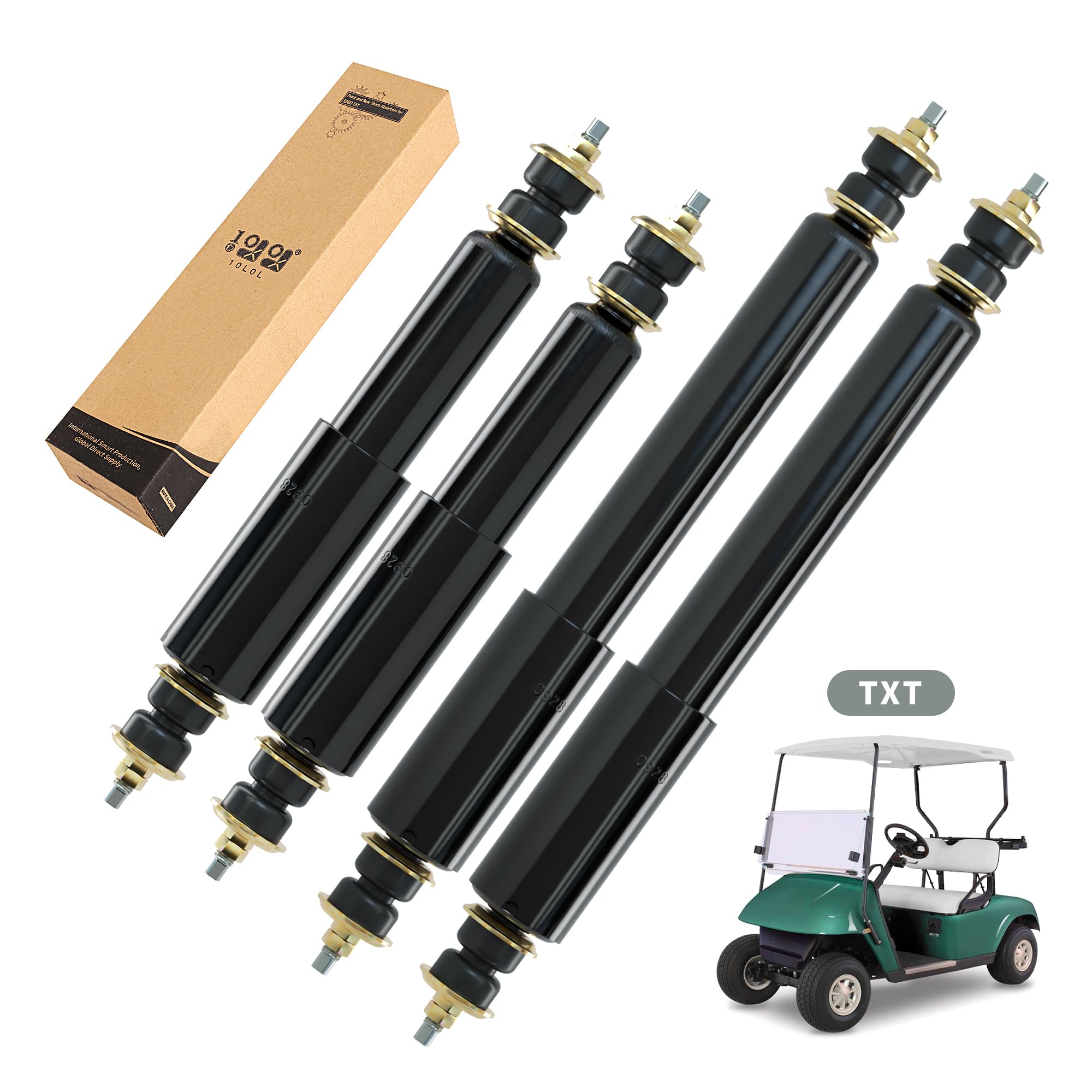 Photo 1 of 10L0L Upgraded Golf Cart Front Rear Shock Absorber for EZGO TXT 1994-up, EZGO Medalist & Marathon 1970-1994 RXV 2014-up(Rear), OEM# 70928-G01 76419G01, 4 PCS