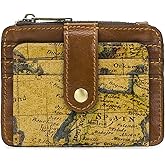 Patricia Nash | Cassis ID Wallet | Credit Card Holder for Women | RFID Wallet Women | Leather Wallets for Women, European Map
