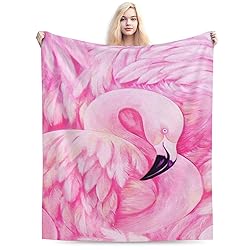 Duduho Pink Flamingo Bed Blanket Ultra Soft Throw