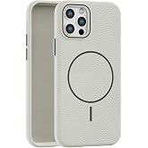 Callyue for iPhone 12 Pro Case White, [Compatible with Magsafe], Soft Non-Slip Shockproof Protective Bumper Cover for 6.1 Inc