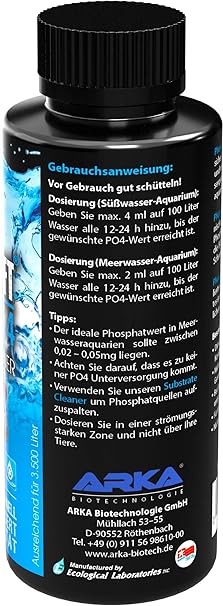 Microbe Lift Phos Out 4 Flussiger Phosphat Entferner Fur Jedes Meerwasser Susswasseraquarium Schnell Sicher 118ml Amazon De Haustier