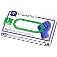 Medline FitGuard Touch Nitrile Exam Gloves, 100 Count, Large, Powder Free, Disposable, Not Made with Natural Rubber Latex, Excellent Sense of Touch for Medical Tasks, Durable for Household Chores