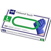 Medline FitGuard Touch Nitrile Exam Gloves, 100 Count, Large, Powder Free, Disposable, Not Made with Natural Rubber Latex, Excellent Sense of Touch for Medical Tasks, Durable for Household Chores